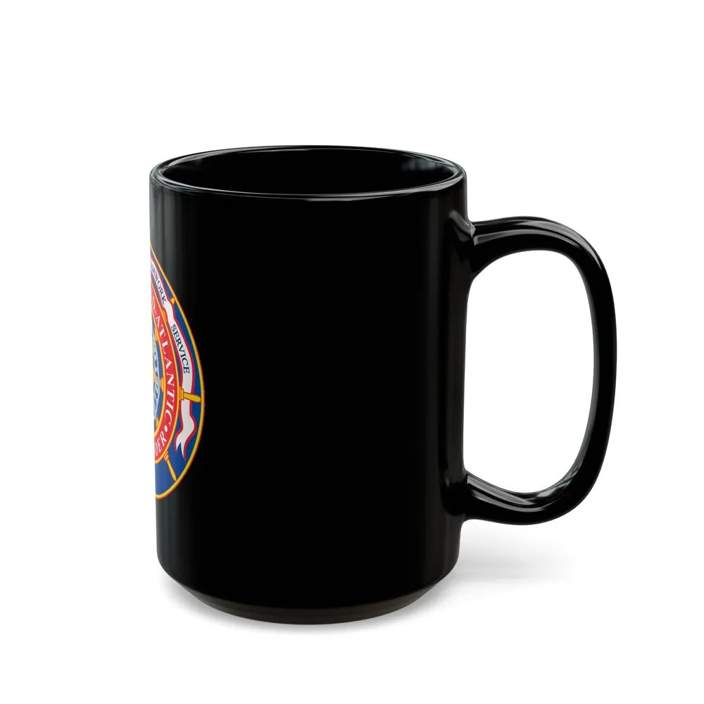 CMNDR Navy Region Mid Atlantic (U.S. Navy) Black Coffee Mug-Go Mug Yourself