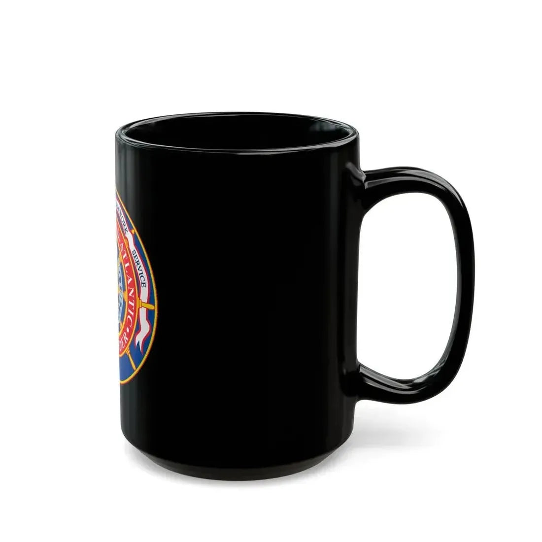 CMNDR Navy Region Mid Atlantic (U.S. Navy) Black Coffee Mug - Go Mug Yourself