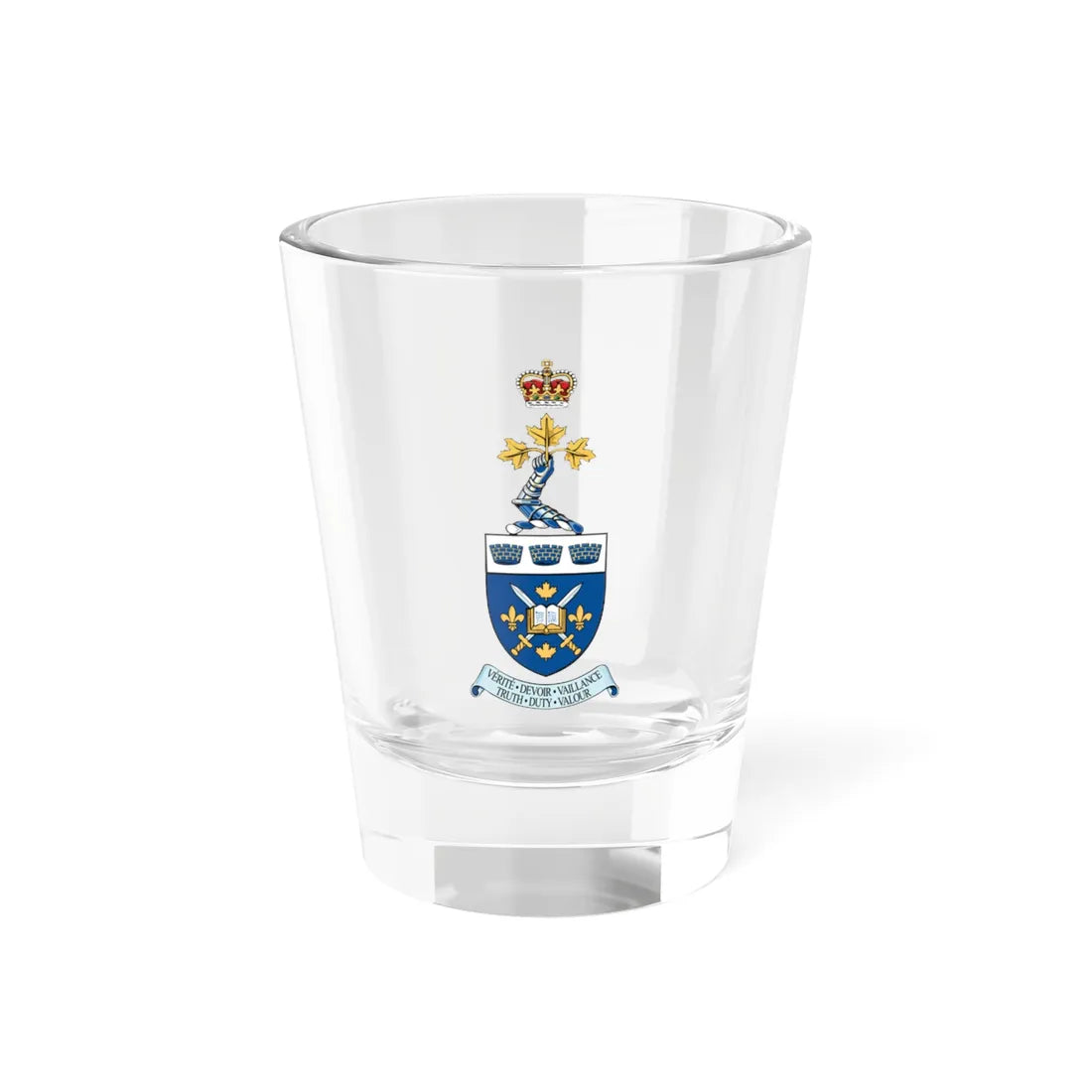 CMR Saint-Jean crest (Canada) (Coat of Arms) Shot Glass 1.5oz 1.5oz - Go Mug Yourself