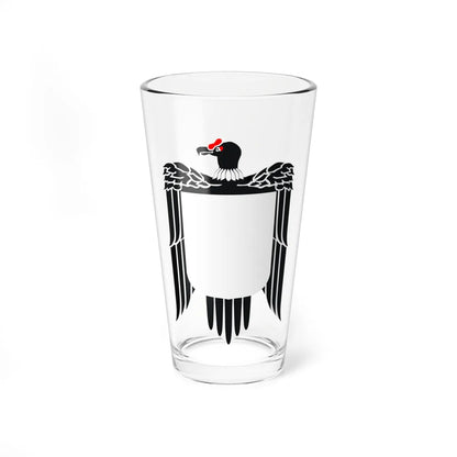 Cóndor Argentino Fuerza Aérea Escudo (Argentina) (Coat of Arms) Pint Glass 16oz 16oz - Go Mug Yourself