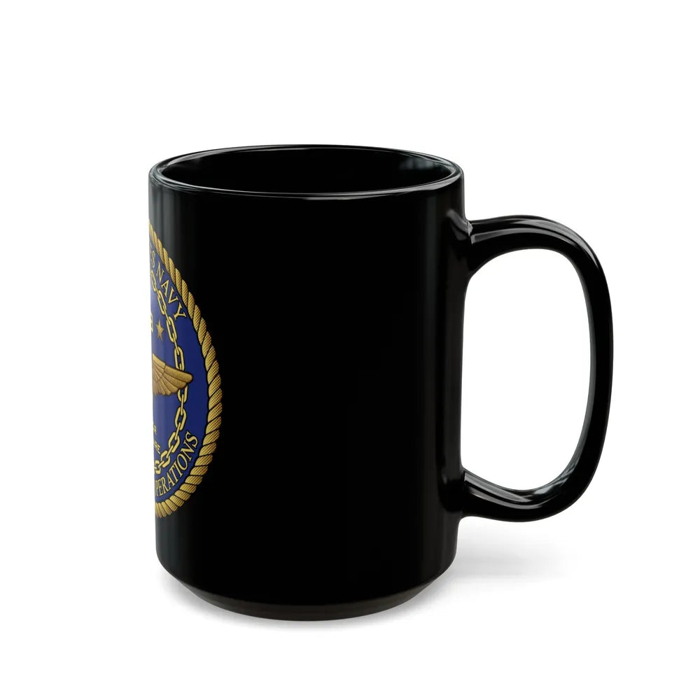 CNO Chief of Naval Operations N98 Dir Air Warfa (U.S. Navy) Black Coffee Mug-Go Mug Yourself