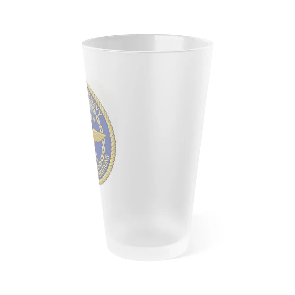 CNO Chief of Naval Operations N98 Dir Air Warfa (U.S. Navy) Frosted Pint Glass 16oz-Go Mug Yourself