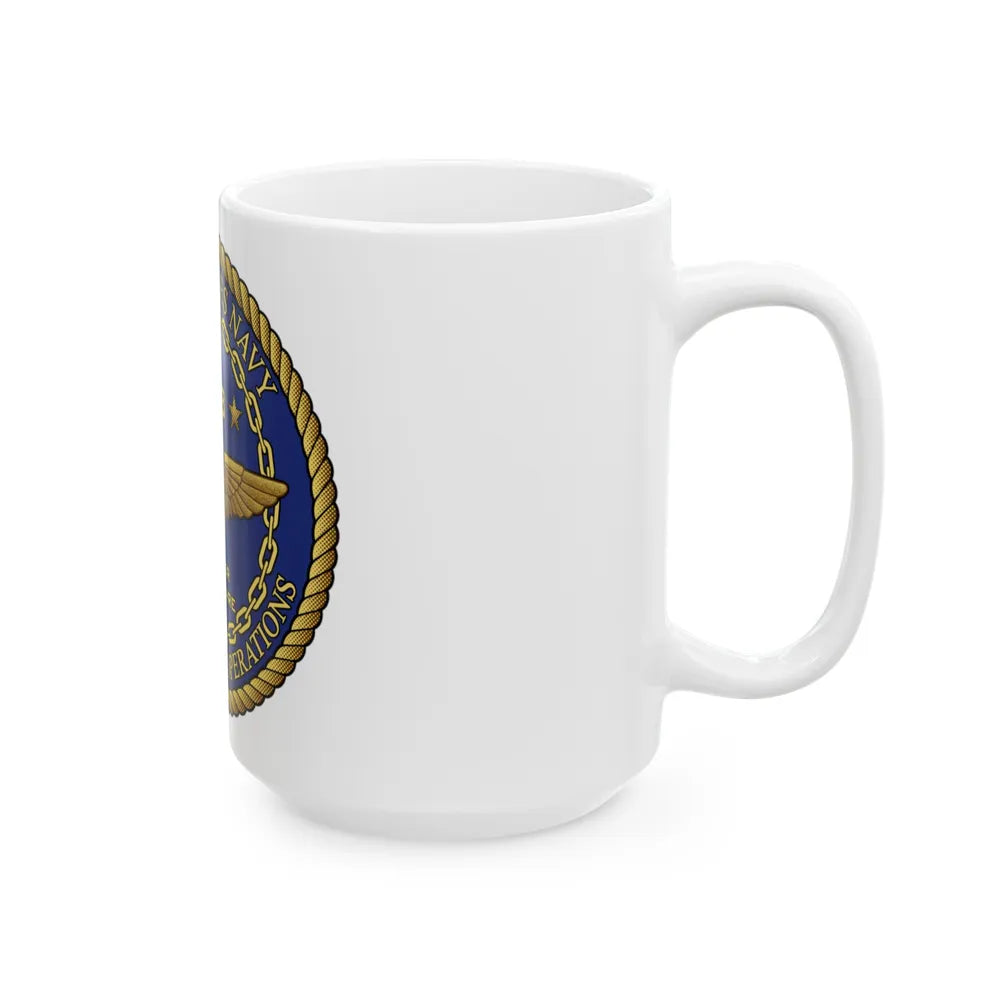 CNO Chief of Naval Operations N98 Dir Air Warfa (U.S. Navy) White Coffee Mug-Go Mug Yourself