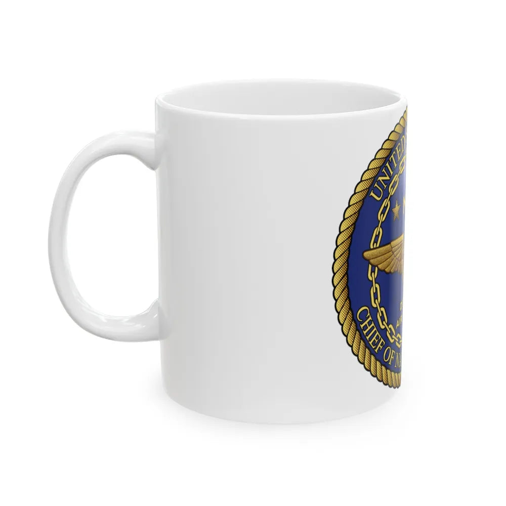 CNO Chief of Naval Operations N98 Dir Air Warfa (U.S. Navy) White Coffee Mug-Go Mug Yourself