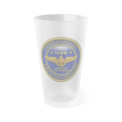 CNO Chief of Naval Operations N98 Dir Air Warfa (U.S. Navy) Frosted Pint Glass 16oz Default Title - Go Mug Yourself