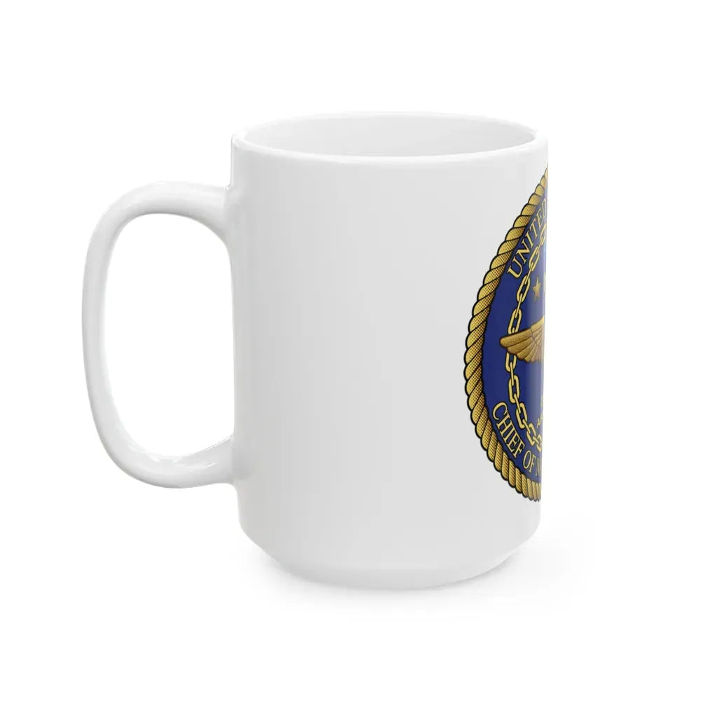 CNO Chief of Naval Operations N98 Dir Air Warfa (U.S. Navy) White Coffee Mug - Go Mug Yourself