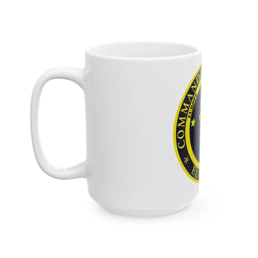 CNR EURAFCENT Commander Navy Region Europe Africa Central (U.S. Navy) White Coffee Mug-Go Mug Yourself