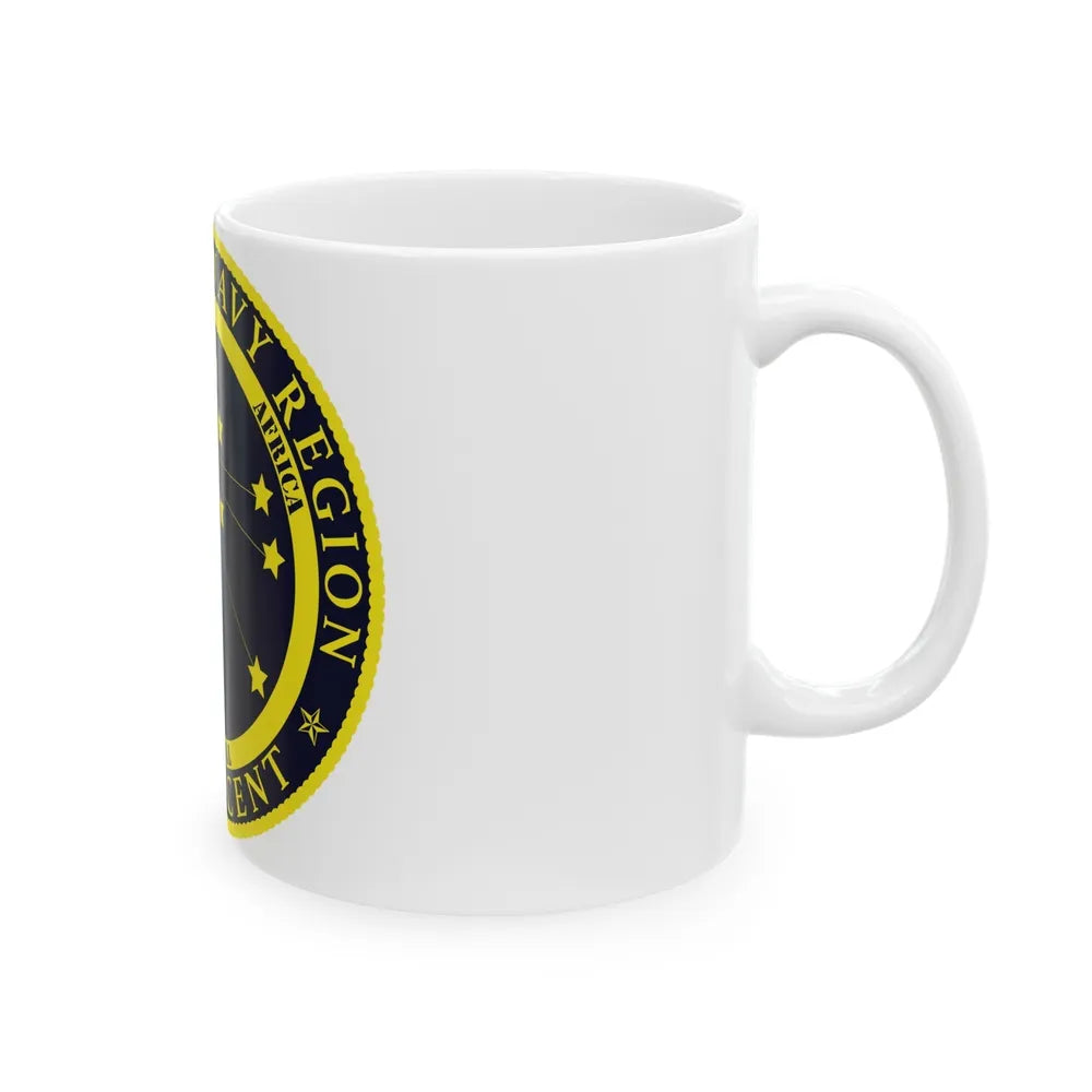 CNR EURAFCENT Commander Navy Region Europe Africa Central (U.S. Navy) White Coffee Mug-Go Mug Yourself