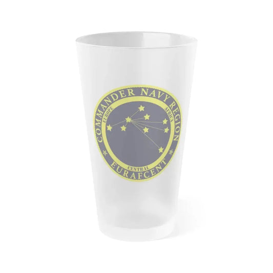 CNR EURAFCENT Commander Navy Region Europe Africa Central (U.S. Navy) Frosted Pint Glass 16oz Default Title - Go Mug Yourself
