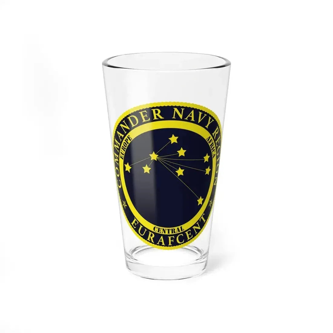 CNR EURAFCENT Commander Navy Region Europe Africa Central (U.S. Navy) Pint Glass 16oz - Go Mug Yourself