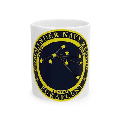CNR EURAFCENT Commander Navy Region Europe Africa Central (U.S. Navy) White Coffee Mug 11oz - Go Mug Yourself