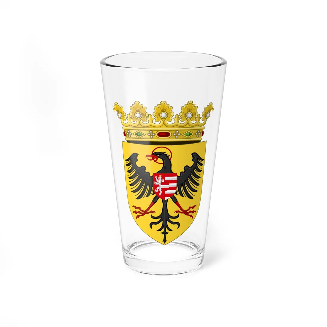 CoA Albert II of Habsburg Variant (Austria) (Coat of Arms) Pint Glass 16oz 16oz - Go Mug Yourself