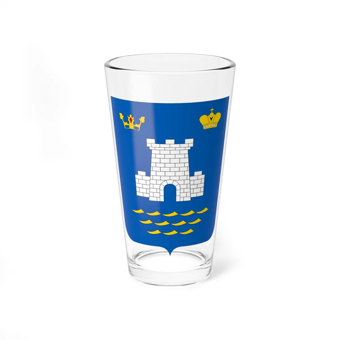 COA Alushta (Ukraine) (Coat of Arms) Pint Glass 16oz 16oz - Go Mug Yourself