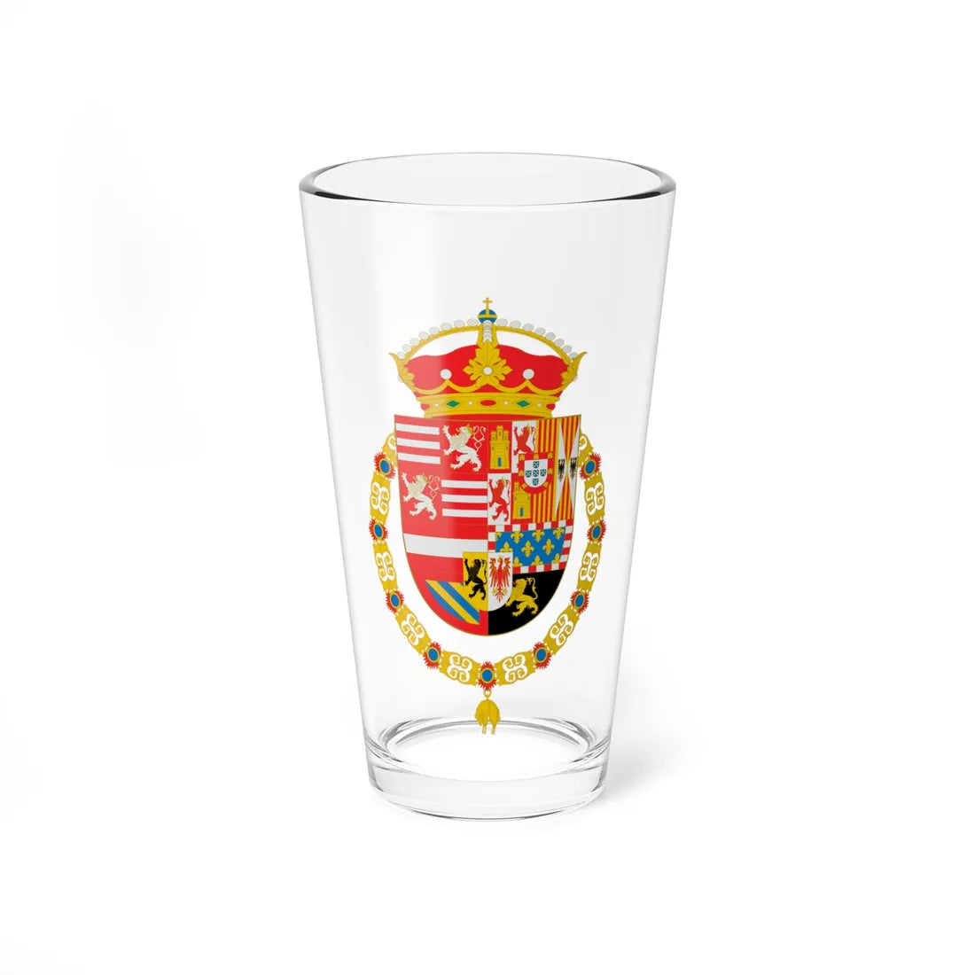 COA Archiduques Alberto e Isabel (Austria) (Coat of Arms) Pint Glass 16oz 16oz - Go Mug Yourself