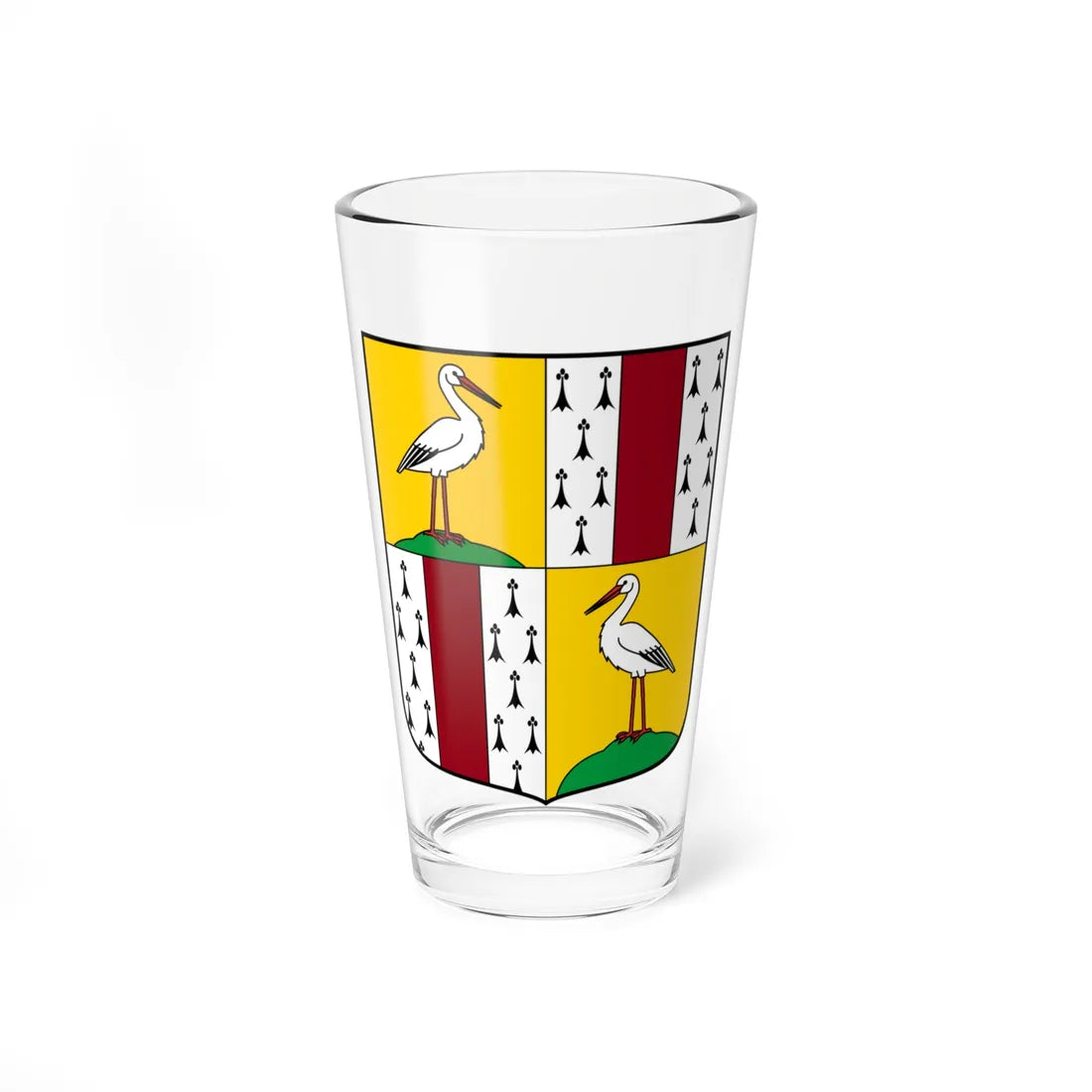 Coa Austria-Hungary Family Grof Stürgkh 1729 (Hungary) (Coat of Arms) Pint Glass 16oz 16oz - Go Mug Yourself