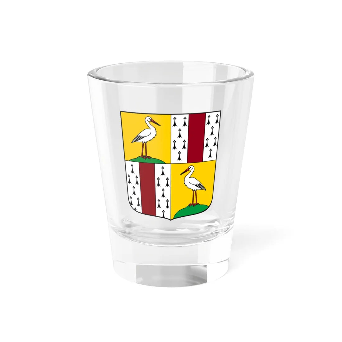 Coa Austria-Hungary Family Grof Stürgkh 1729 (Hungary) (Coat of Arms) Shot Glass 1.5oz 1.5oz - Go Mug Yourself