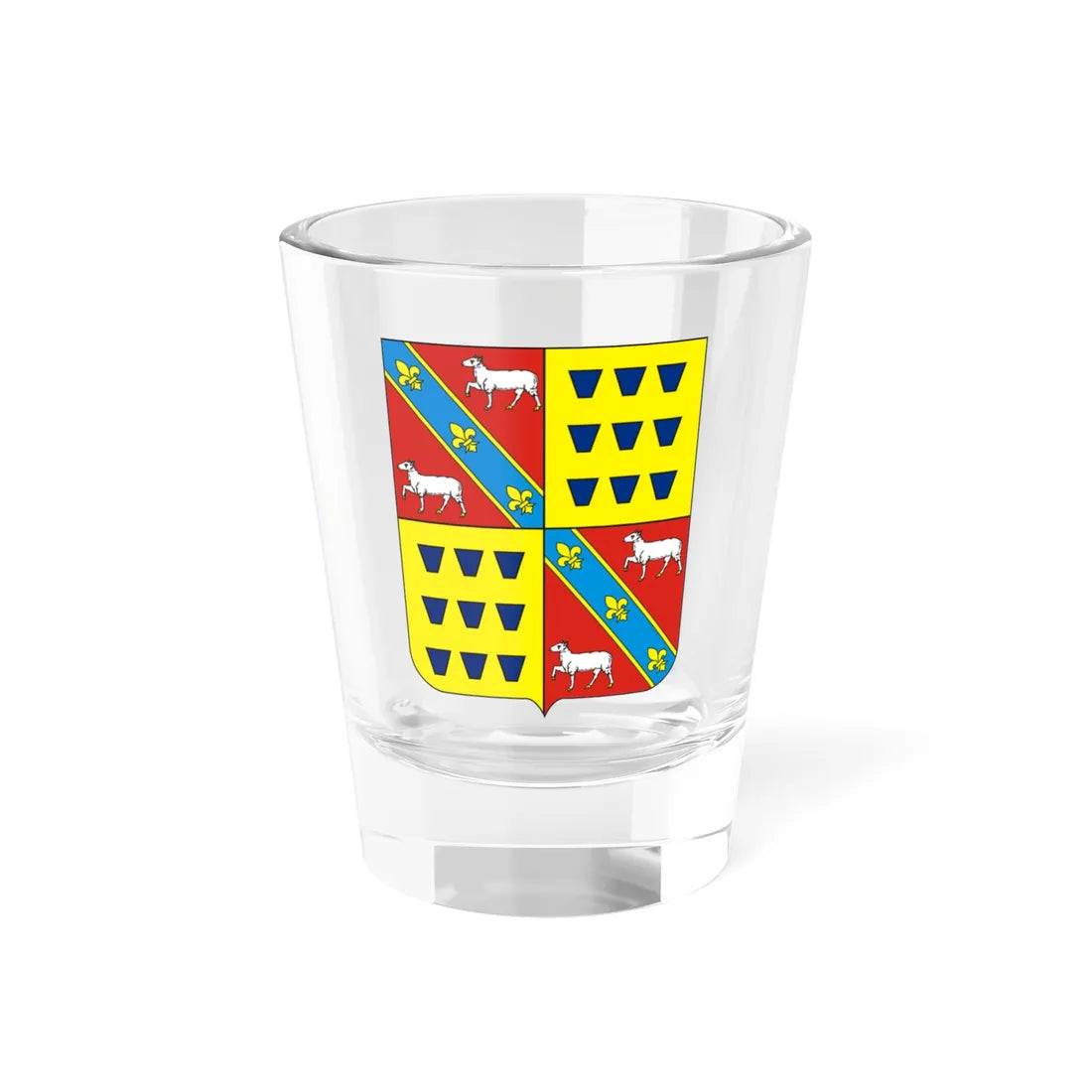 COA Baron of Abiaí (Brazil) (Coat of Arms) Shot Glass 1.5oz 1.5oz - Go Mug Yourself