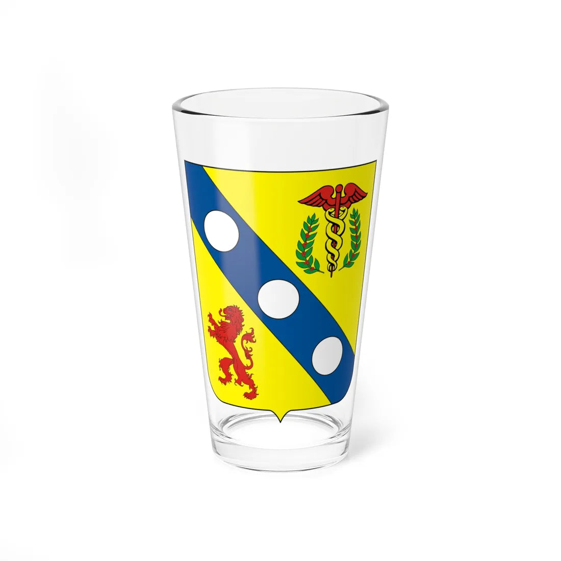 COA Baron of Almeida Ramos (Brazil) (Coat of Arms) Pint Glass 16oz 16oz - Go Mug Yourself