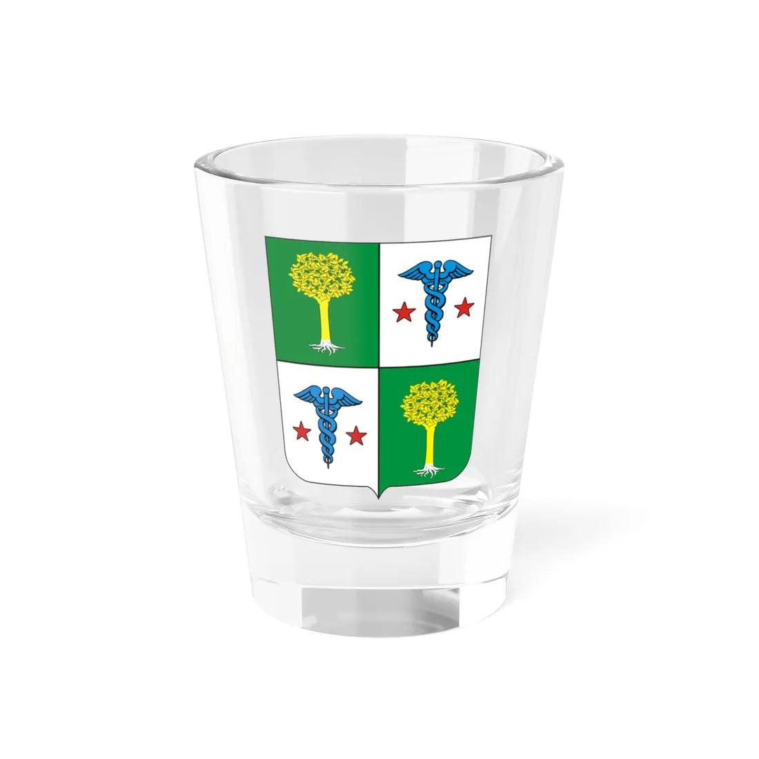 COA Baron of Campo Verde (Brazil) (Coat of Arms) Shot Glass 1.5oz 1.5oz - Go Mug Yourself