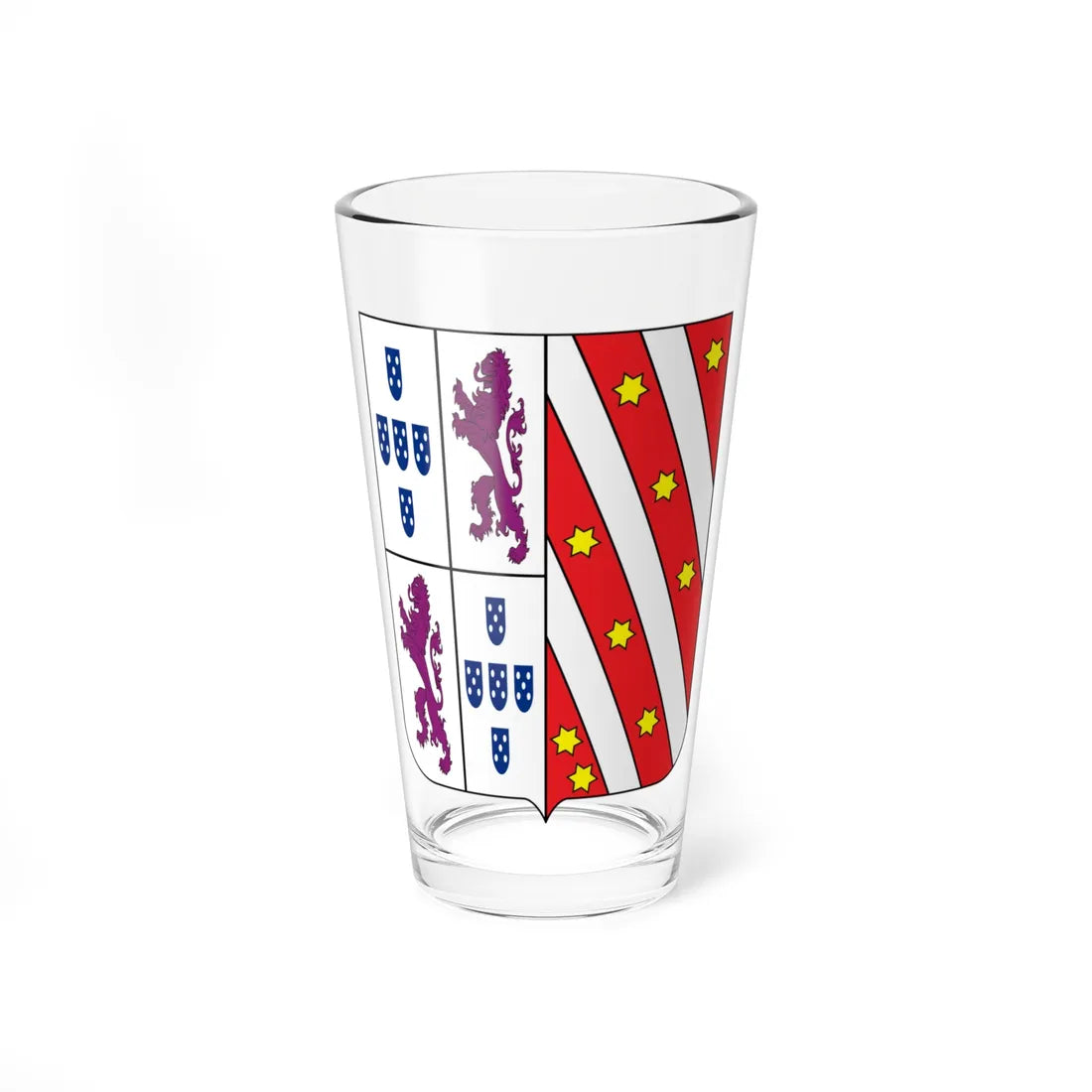 COA Baron of Engenho Novo (Brazil) (Coat of Arms) Pint Glass 16oz 16oz - Go Mug Yourself