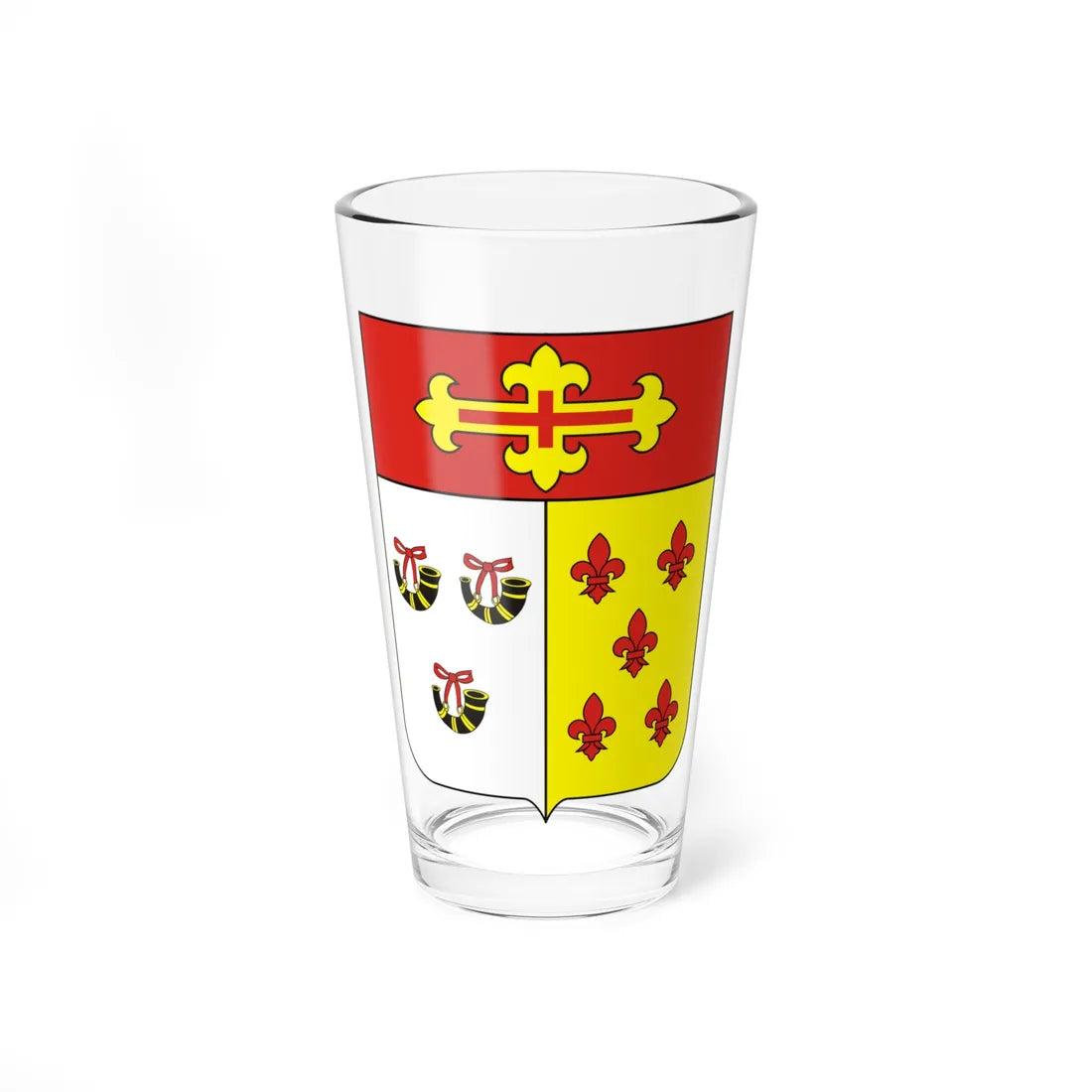 COA Baron of Estrela (Brazil) (Coat of Arms) Pint Glass 16oz 16oz - Go Mug Yourself