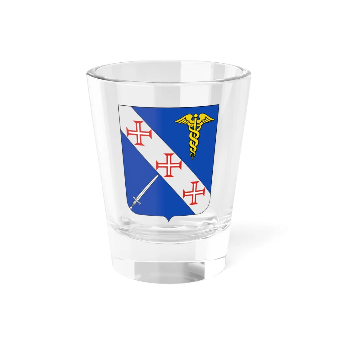 COA Baron of Água Branca (Brazil) (Coat of Arms) Shot Glass 1.5oz 1.5oz - Go Mug Yourself