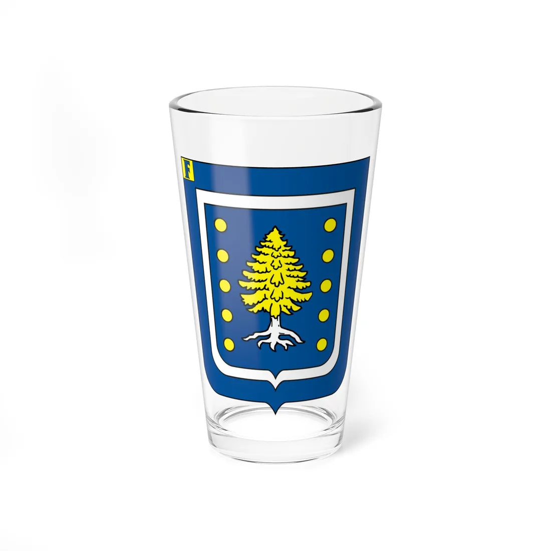 COA Baron of Ipiabas (Brazil) (Coat of Arms) Pint Glass 16oz 16oz - Go Mug Yourself