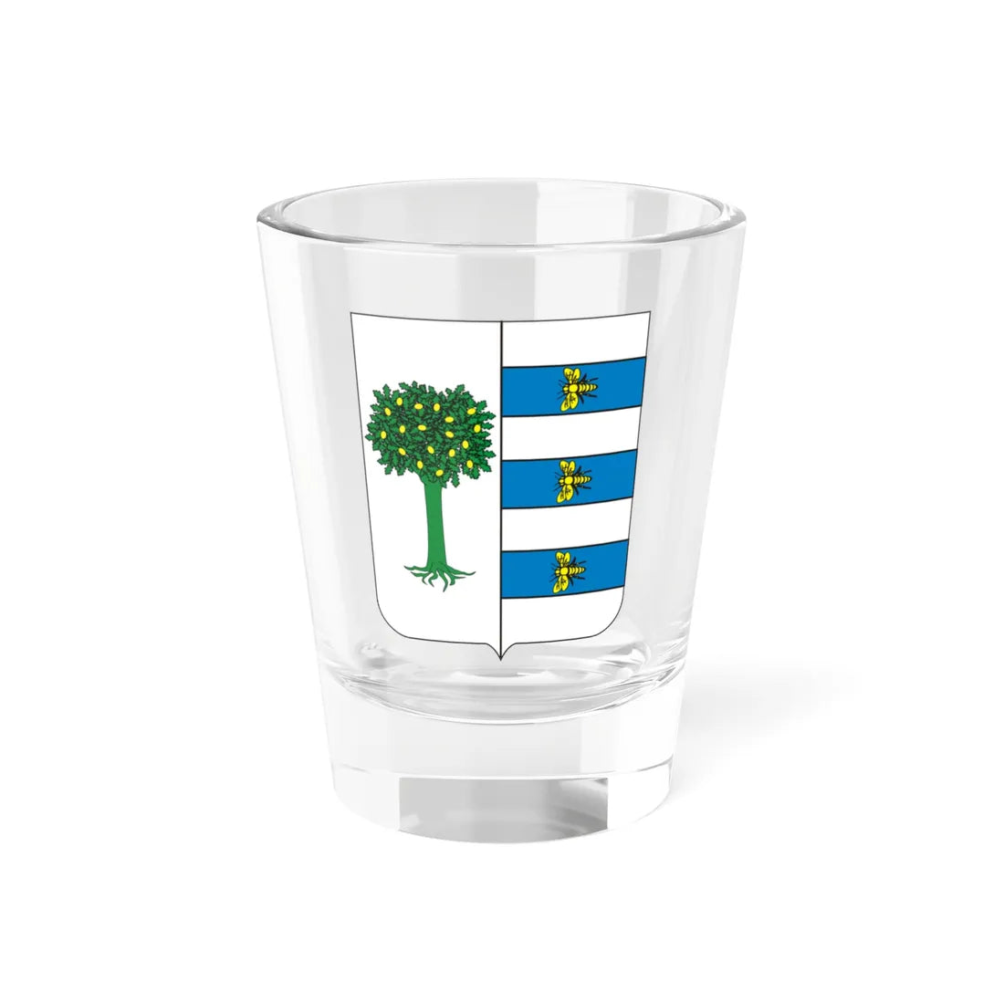 COA Baron of Ouricuri (Brazil) (Coat of Arms) Shot Glass 1.5oz 1.5oz - Go Mug Yourself