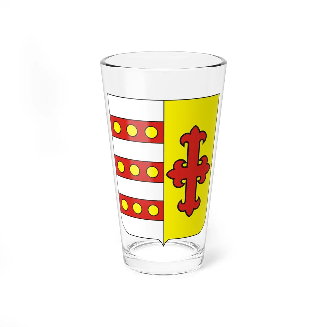 COA Baron of Ribeirão (Brazil) (Coat of Arms) Pint Glass 16oz - Go Mug Yourself