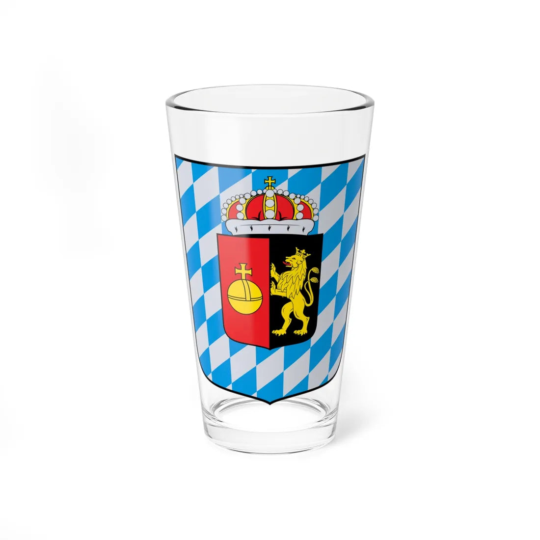 CoA Bavaria 1806 (Germany) (Coat of Arms) Pint Glass 16oz 16oz - Go Mug Yourself