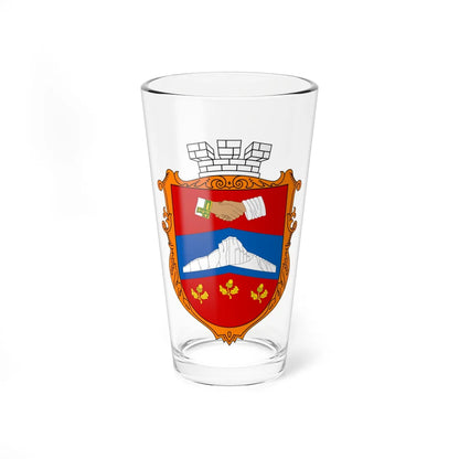 COA Bilohirsk Krym UHT (Ukraine) (Coat of Arms) Pint Glass 16oz 16oz - Go Mug Yourself