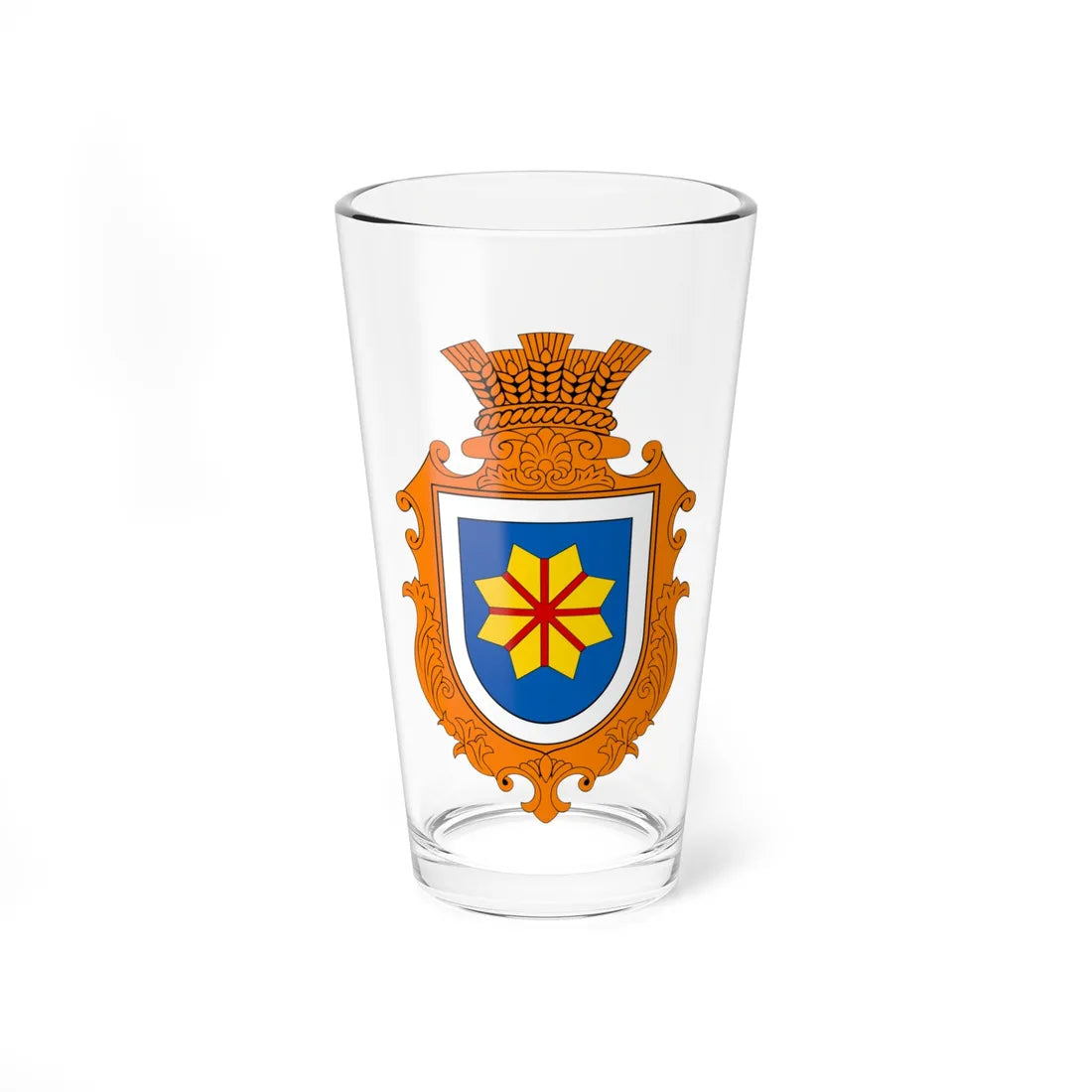 COA Bohdanivka Kyivska Ukraine (Ukraine) (Coat of Arms) Pint Glass 16oz 16oz - Go Mug Yourself