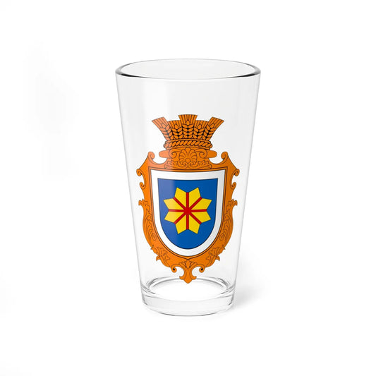 COA Bohdanivka Kyivska Ukraine (Ukraine) (Coat of Arms) Pint Glass 16oz 16oz - Go Mug Yourself