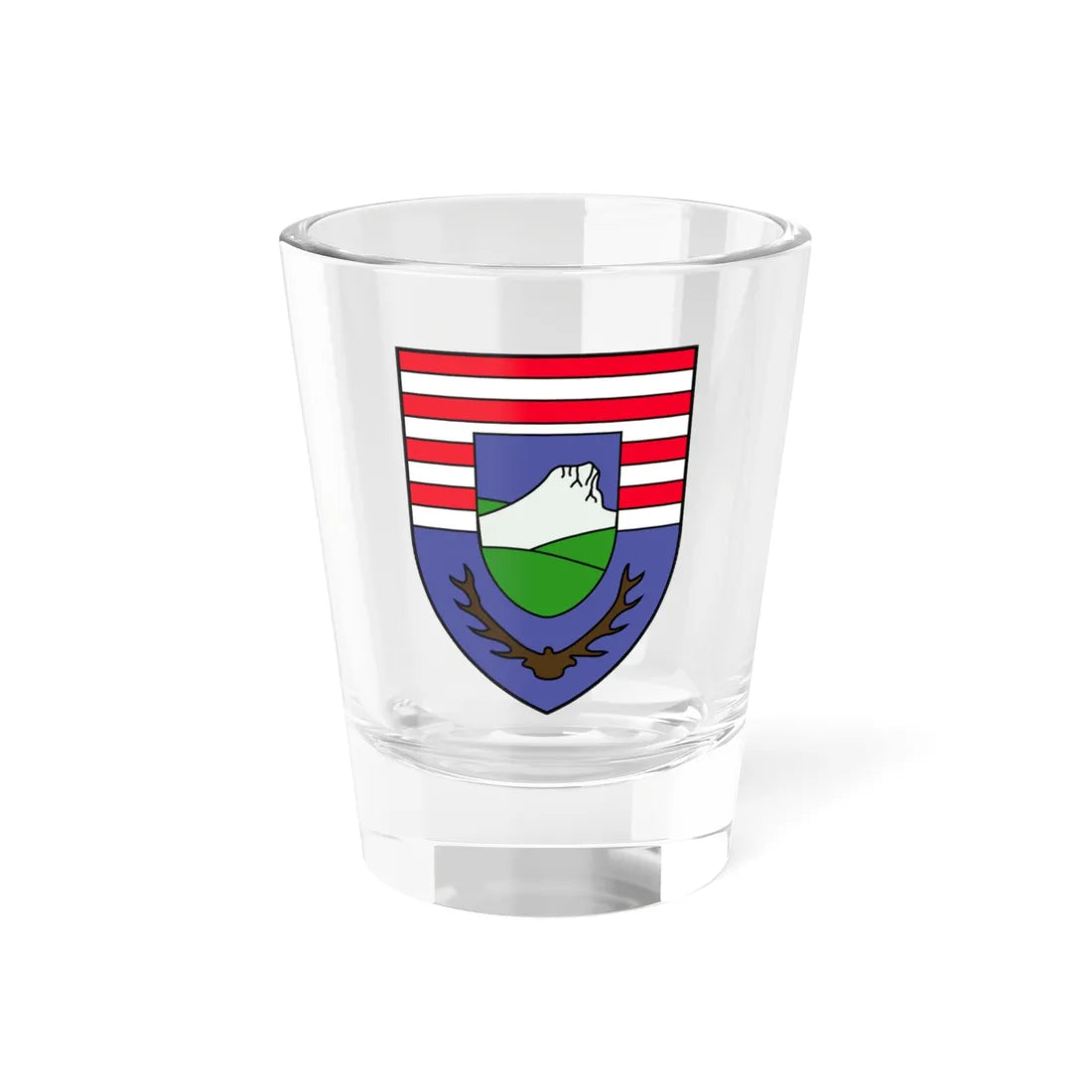 COA Budaörs (Hungary) (Coat of Arms) Shot Glass 1.5oz 1.5oz - Go Mug Yourself