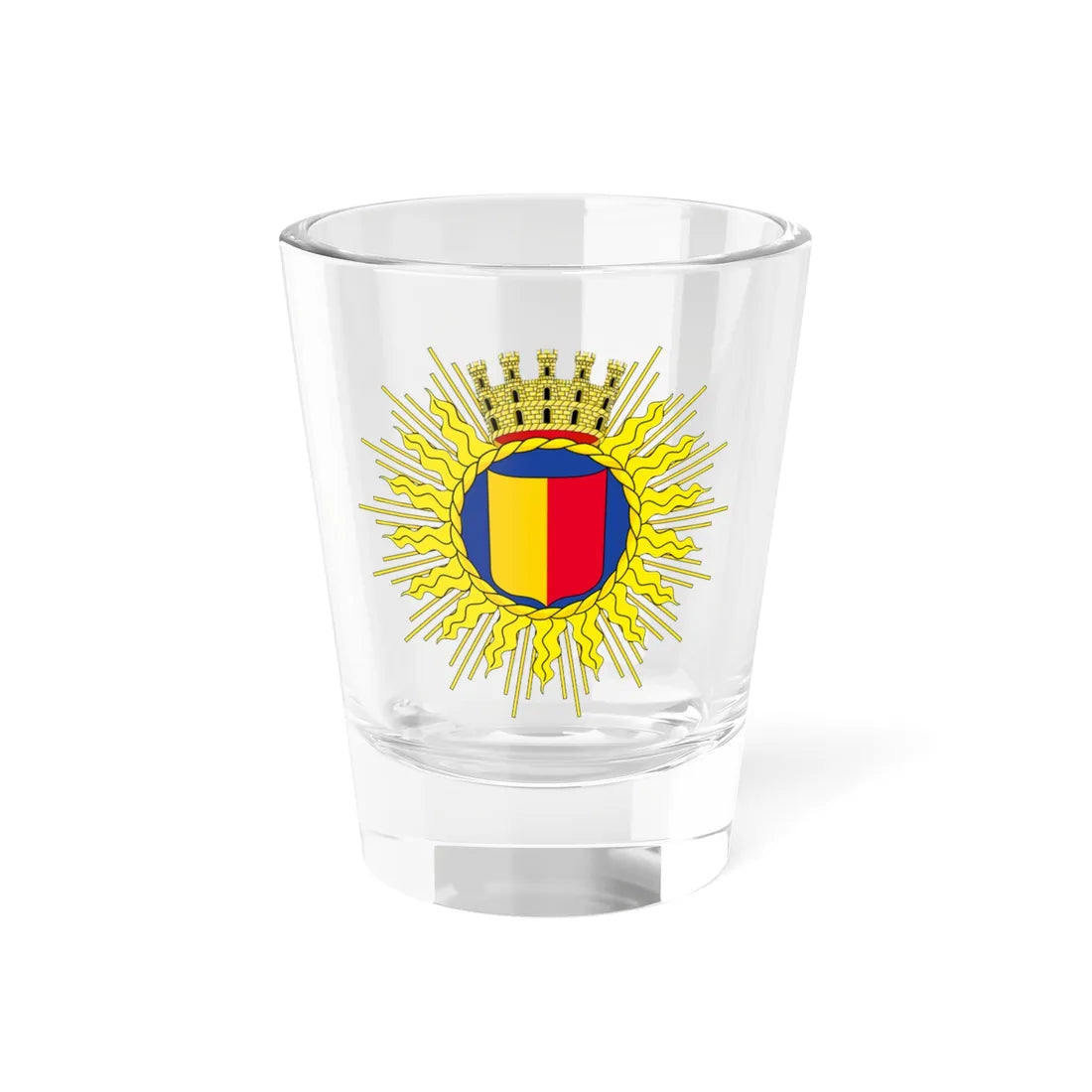 CoA Città di Bergamo (Italy) (Coat of Arms) Shot Glass 1.5oz 1.5oz - Go Mug Yourself
