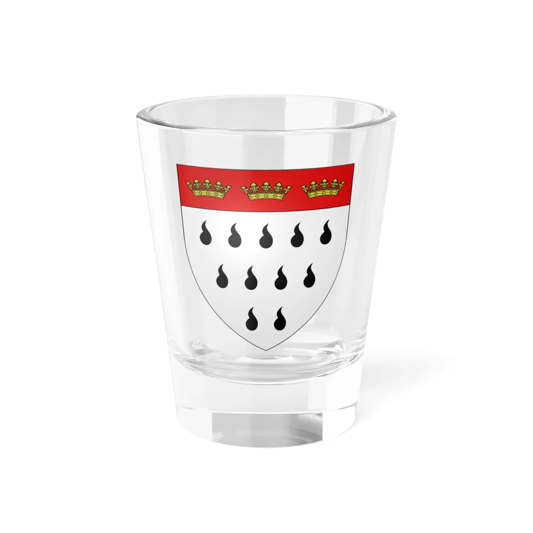 CoA Cologne NRW (Germany) (Coat of Arms) Shot Glass 1.5oz 1.5oz - Go Mug Yourself