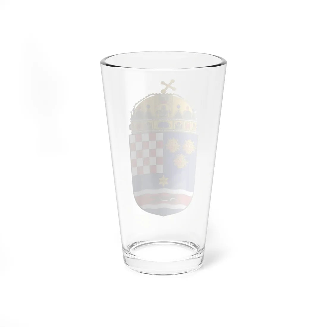 Coa Croatia Country History with crown 1868-1918 (Croatia) (Coat of Arms) Pint Glass 16oz - Go Mug Yourself