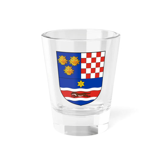 Coa Croatia Country History without crown 1868-1918 (Croatia) (Coat of Arms) Shot Glass 1.5oz 1.5oz - Go Mug Yourself