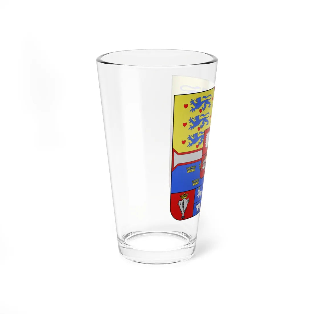 COA dk Kings of Danemark 1819-1903 (Denmark) (Coat of Arms) Pint Glass 16oz - Go Mug Yourself