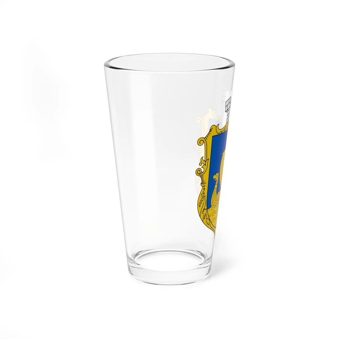 COA Dniprovskyi Kyiv Ukraine UHT (Ukraine) (Coat of Arms) Pint Glass 16oz - Go Mug Yourself