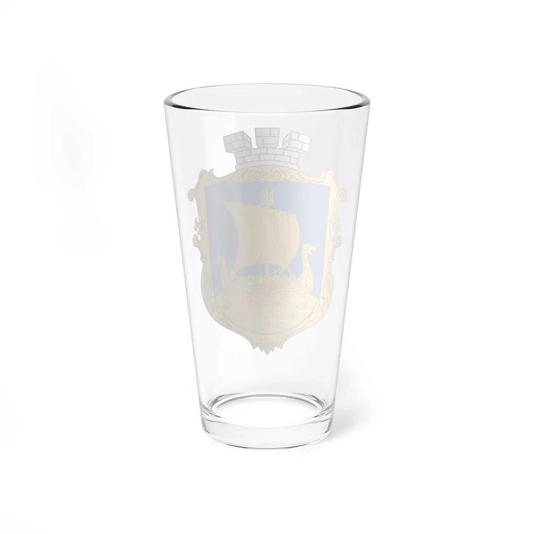 COA Dniprovskyi Kyiv Ukraine UHT (Ukraine) (Coat of Arms) Pint Glass 16oz - Go Mug Yourself