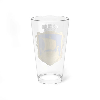 COA Dniprovskyi Kyiv Ukraine UHT (Ukraine) (Coat of Arms) Pint Glass 16oz - Go Mug Yourself