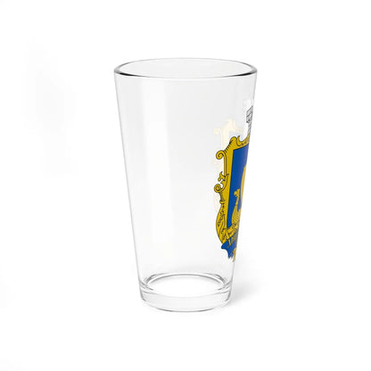 COA Dniprovskyi Kyiv Ukraine (Ukraine) (Coat of Arms) Pint Glass 16oz - Go Mug Yourself