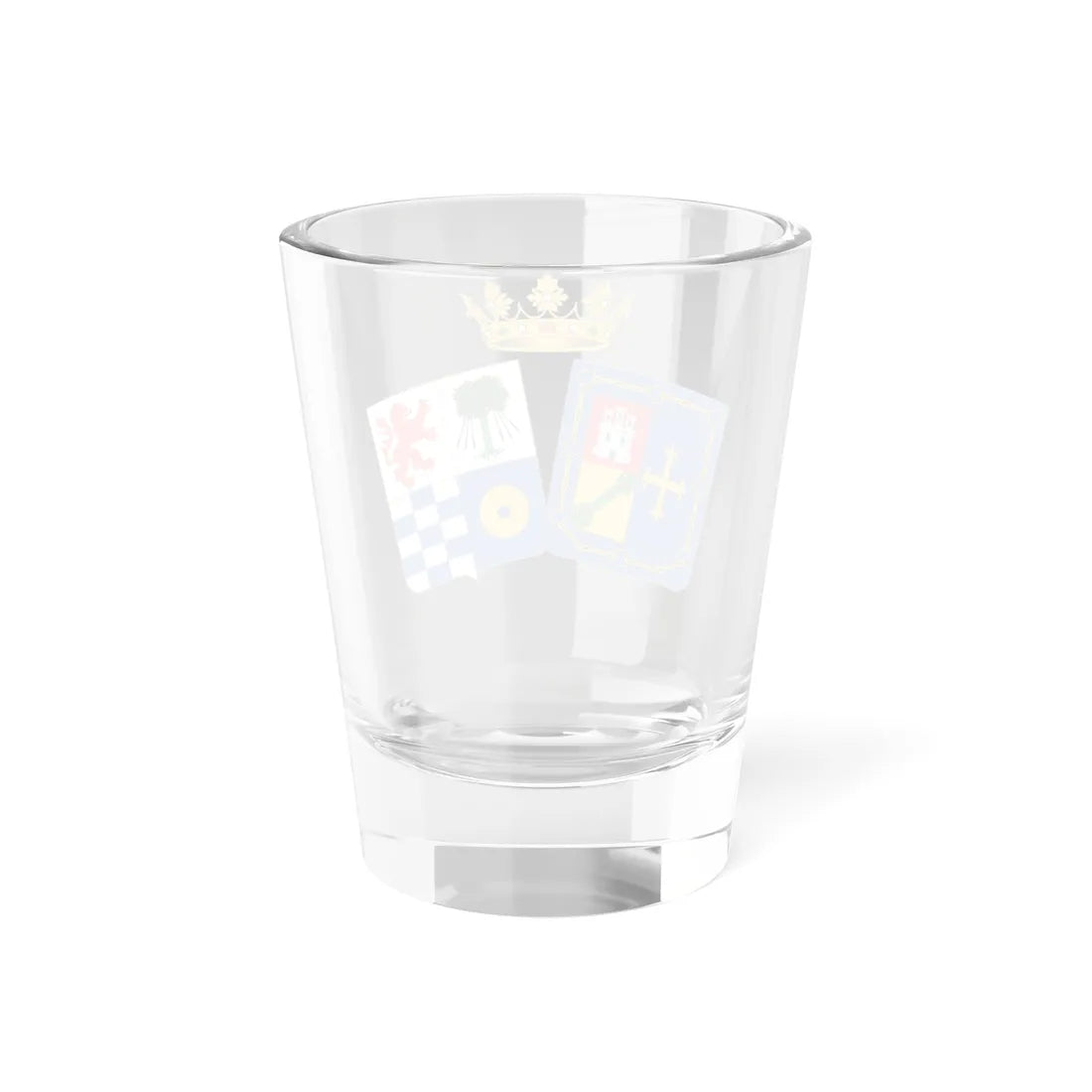 COA Duke Castro-Terreño Sanchez-Navarro y Villar-Villamil (Spain) (Coat of Arms) Shot Glass 1.5oz - Go Mug Yourself