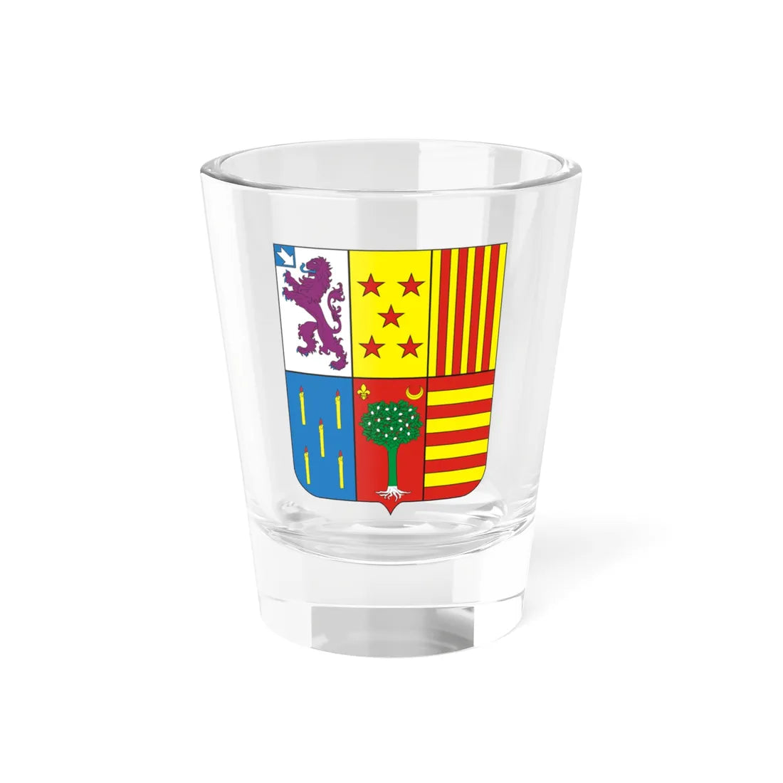 COA Duke of Caxias (Brazil) (Coat of Arms) Shot Glass 1.5oz 1.5oz - Go Mug Yourself