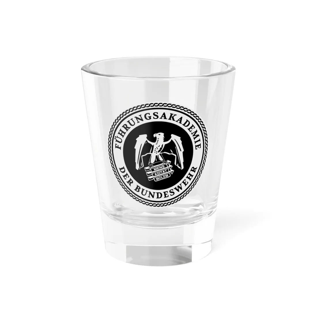 COA FüAkBw full (Germany) (Coat of Arms) Shot Glass 1.5oz 1.5oz - Go Mug Yourself