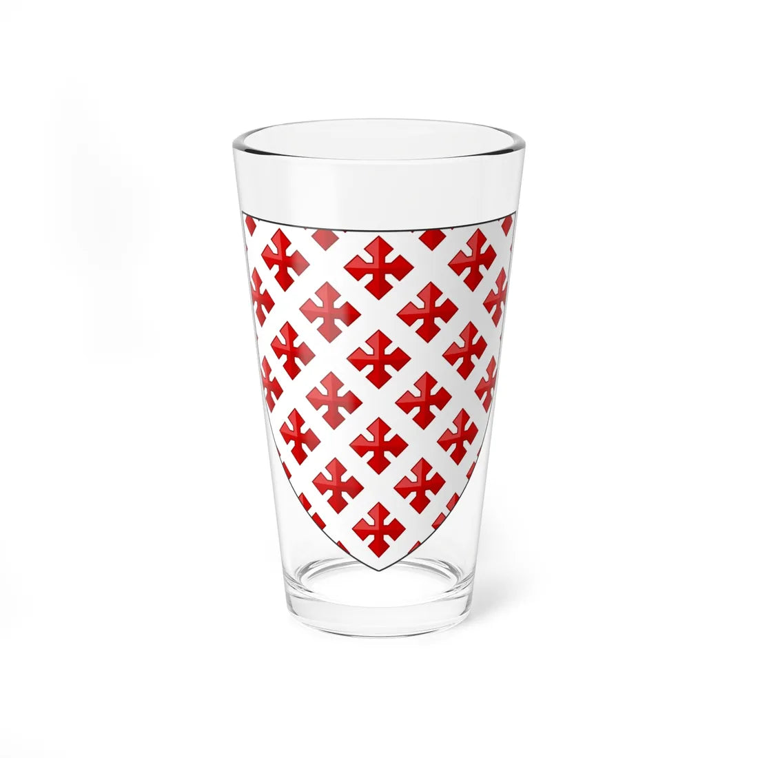 Coa fam ITA Cavalcanti 2 HrM (Italy) (Coat of Arms) Pint Glass 16oz 16oz - Go Mug Yourself