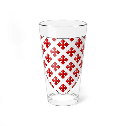 Coa fam ITA Cavalcanti 2 HrM (Italy) (Coat of Arms) Pint Glass 16oz 16oz - Go Mug Yourself