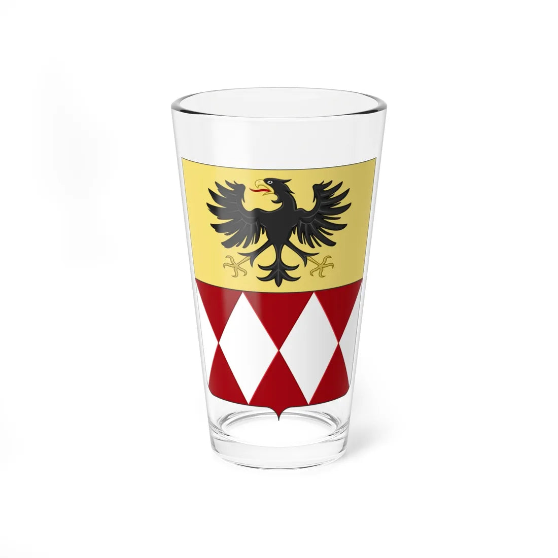 COA fam ITA Tecini (Italy) (Coat of Arms) Pint Glass 16oz 16oz - Go Mug Yourself