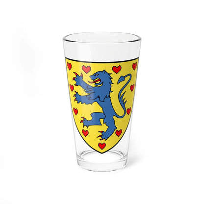 COA family de Fürsten von Lüneburg (Denmark) (Coat of Arms) Pint Glass 16oz 16oz - Go Mug Yourself
